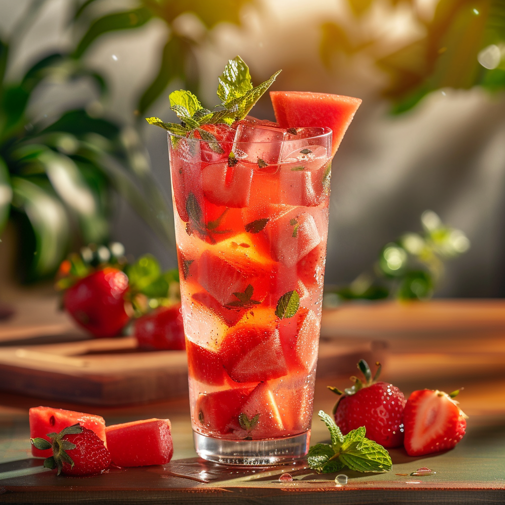 Strawberry Watermelon Refresher Recipe