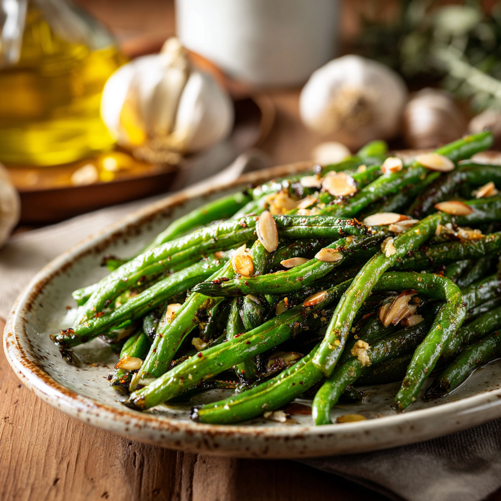 Roasted Frozen Green Beans Recipe