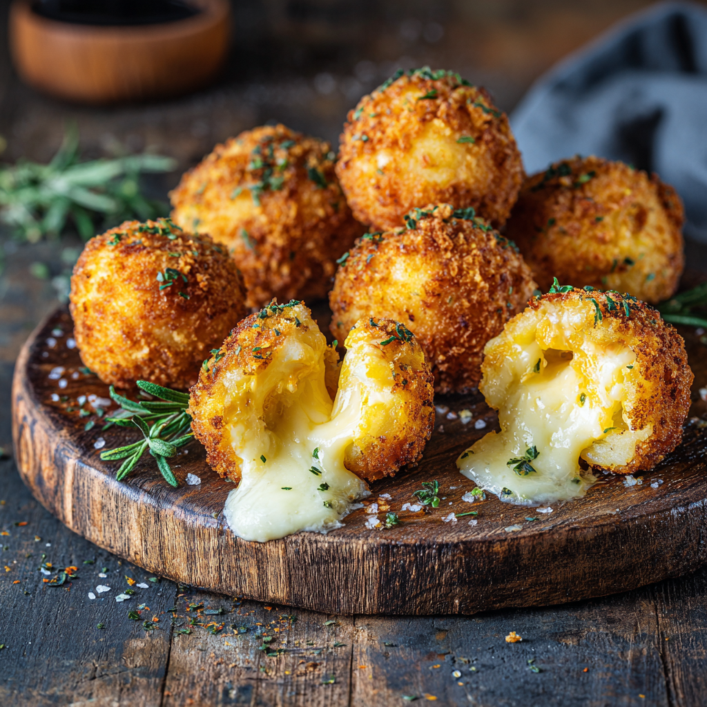Cheese Stuffed Potato Balls Recipe - Recipe Image
