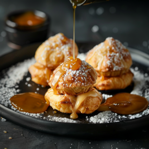 Caramel Cream Puffs Recipe