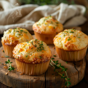 Savory Cheese Herb Muffins Recipe