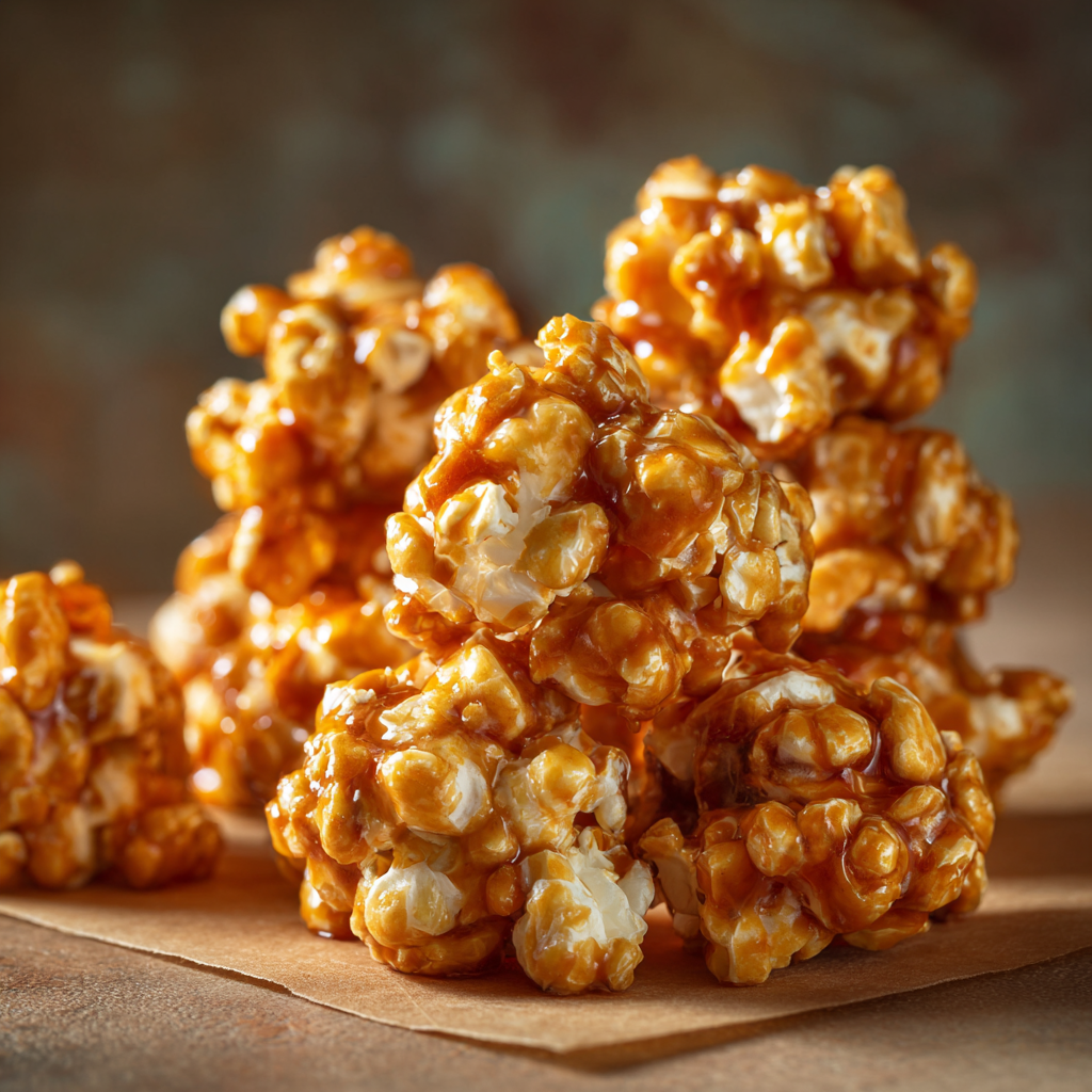 Caramel Popcorn Bites Recipe