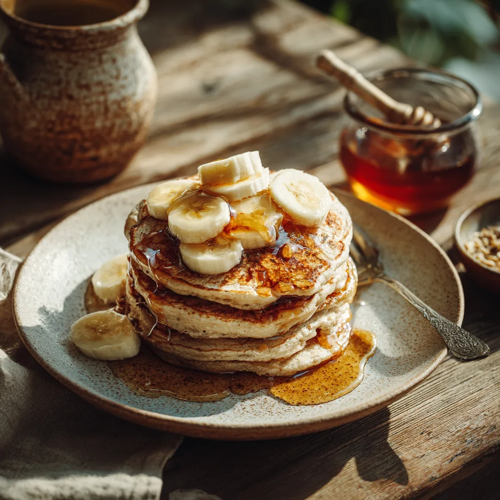 Banana Oat Pancakes Recipe