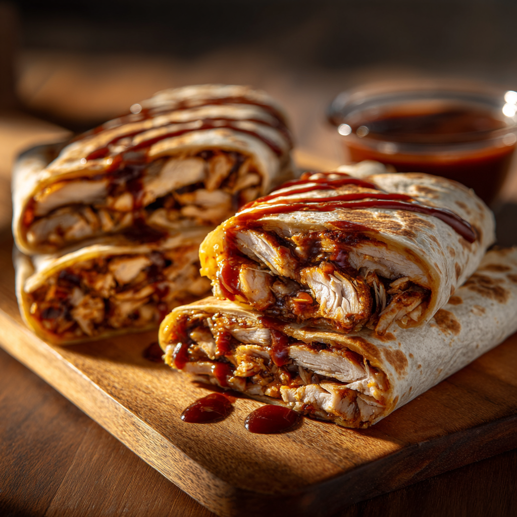 Crispy BBQ Chicken Wraps Recipe