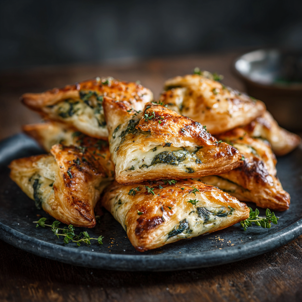 Spinach Cheese Pastries Recipe
