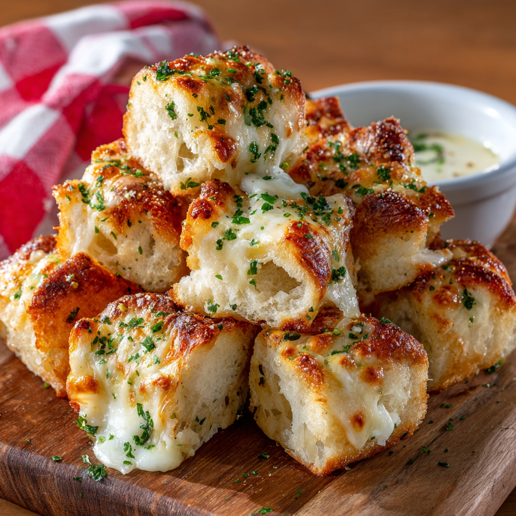 Cheesy Garlic Bread Bites Recipe