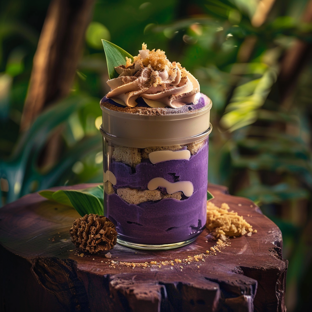 Ube Tiramisu in a Jar Recipe - Recipe Image
