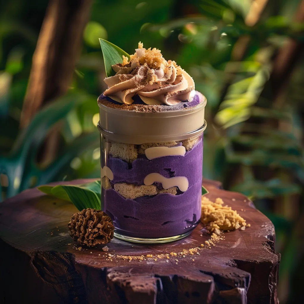 Ube Tiramisu in a Jar Recipe - Recipe Image