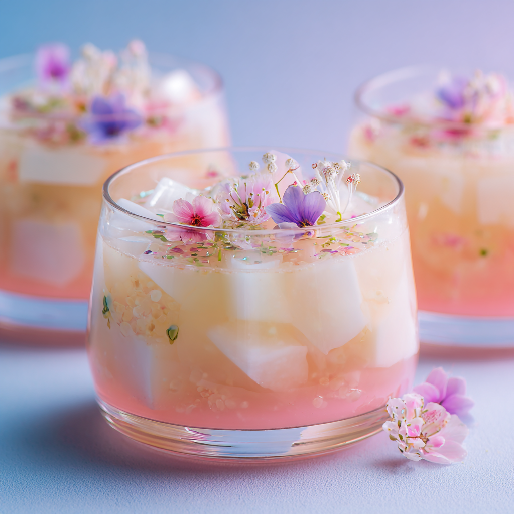 Coconut Lychee Jelly Cups Recipe