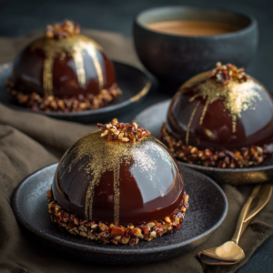 Chocolate Hazelnut Dome Cakes Recipe