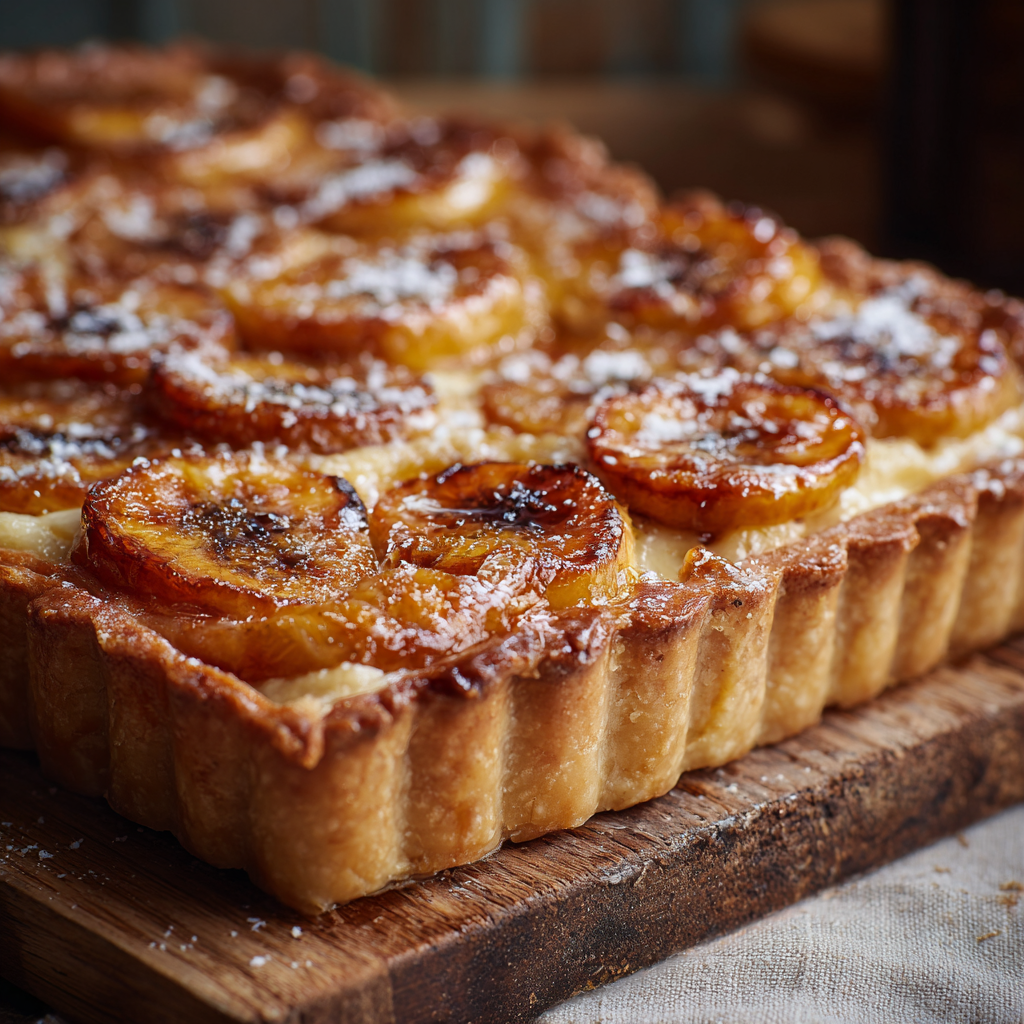 Caramelized Banana Cream Tart Recipe