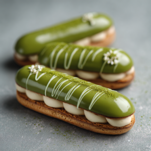 Matcha White Chocolate Éclairs Recipe