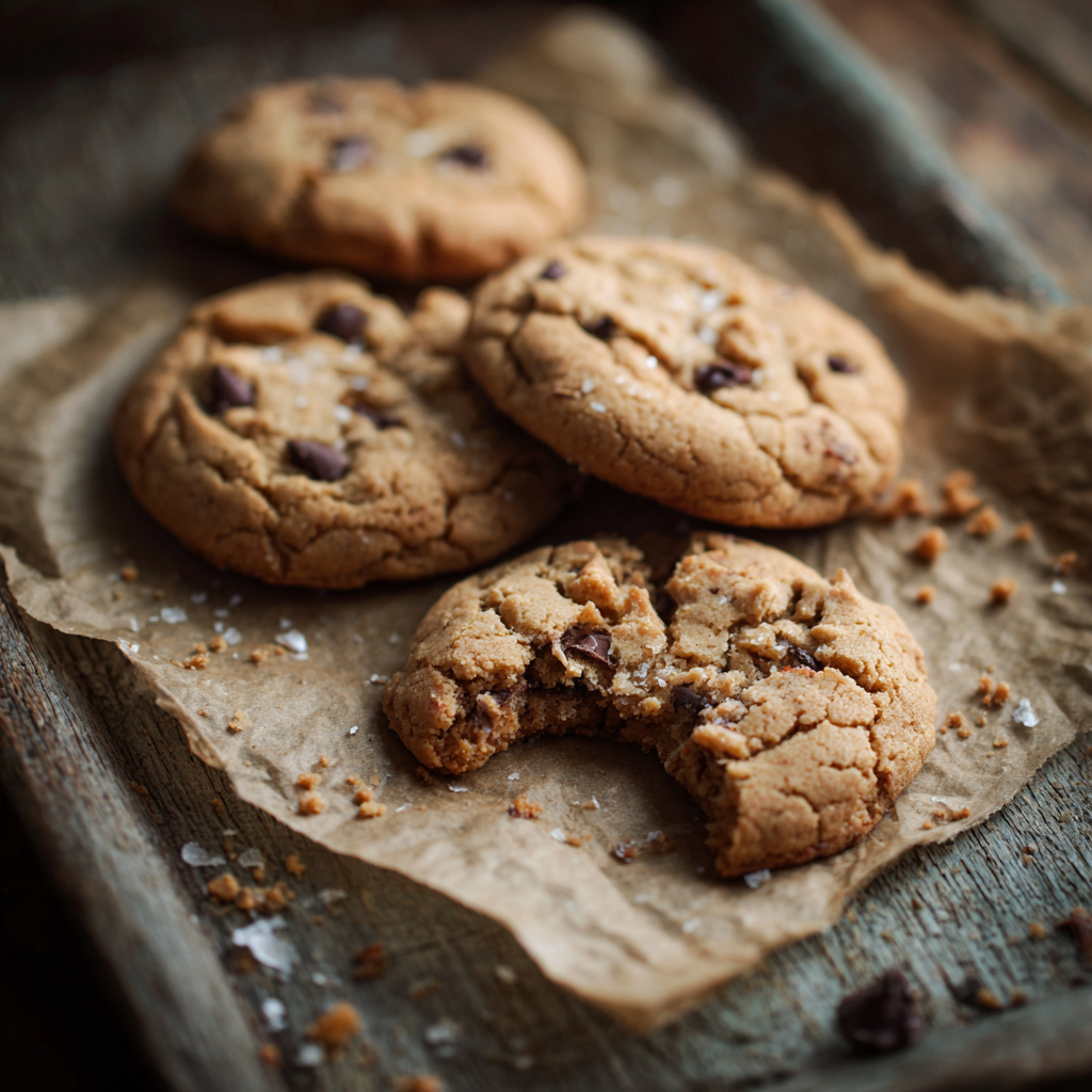 Vegan Peanut Butter Chocolate Chip Cookies Recipe - Recipe Image