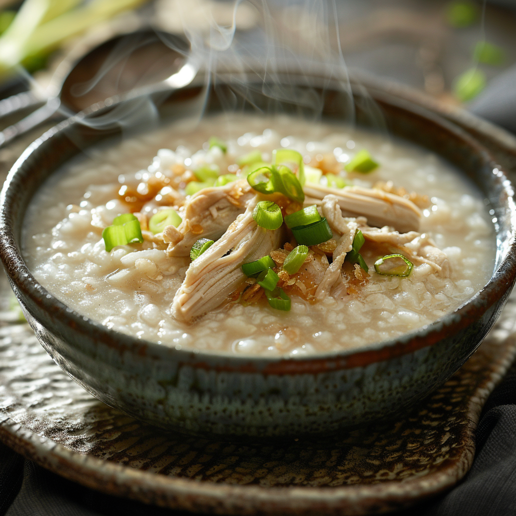 Easy Homemade Chicken Congee Recipe 2 Easy Homemade Chicken Congee Recipe - Recipe Image