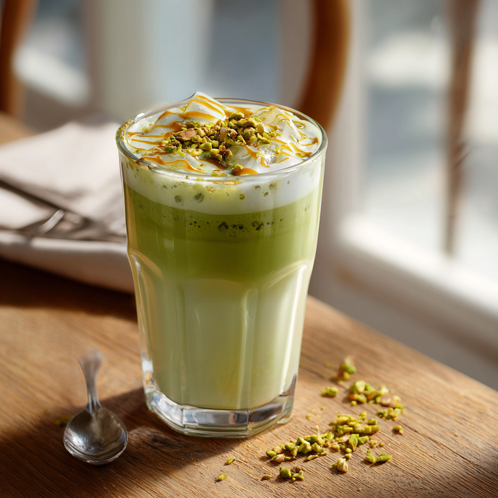 Pistachio Matcha Latte Recipe