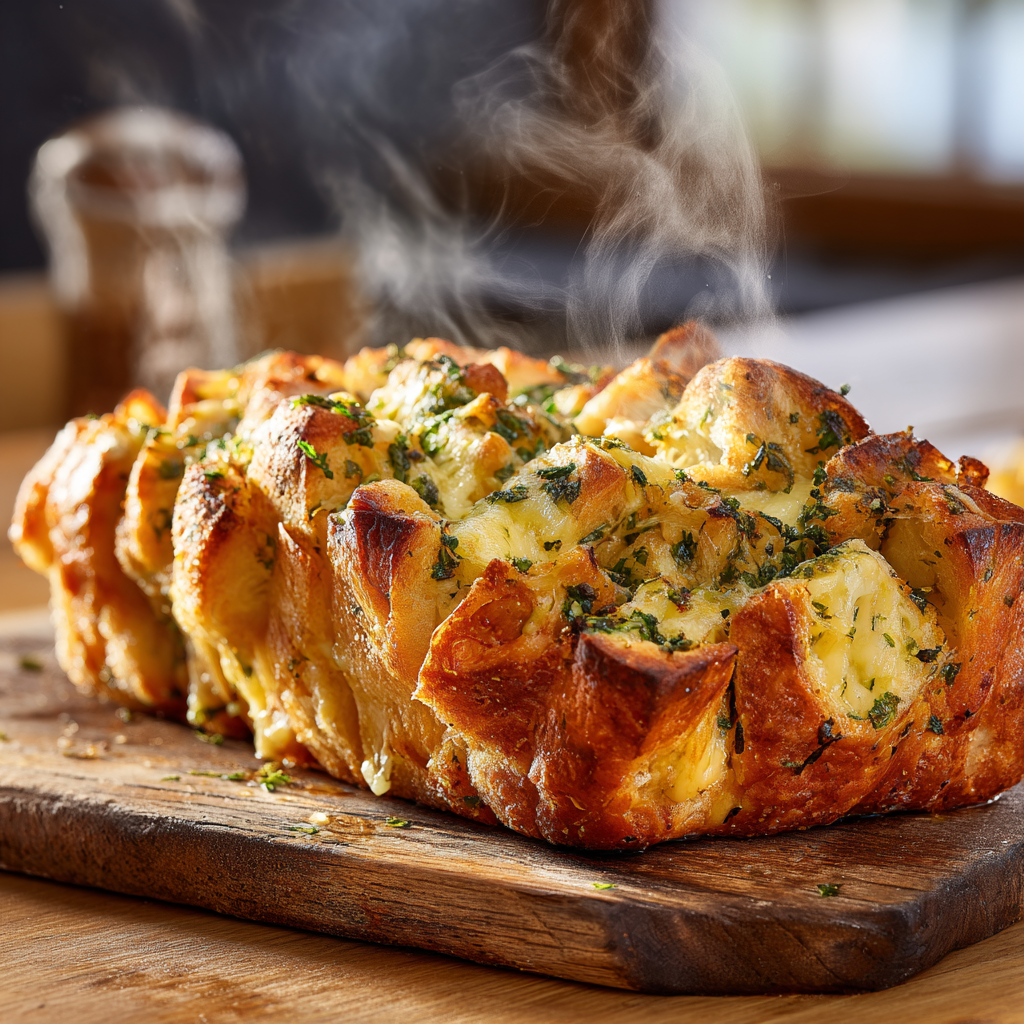 Pull-Apart Garlic Bread Recipe - Recipe Image
