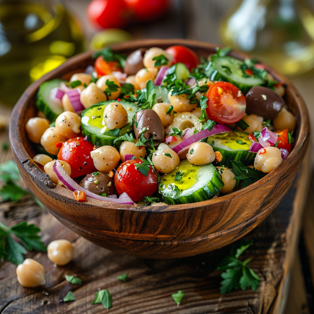 Mediterranean Chickpea Salad Recipe - Recipe Image