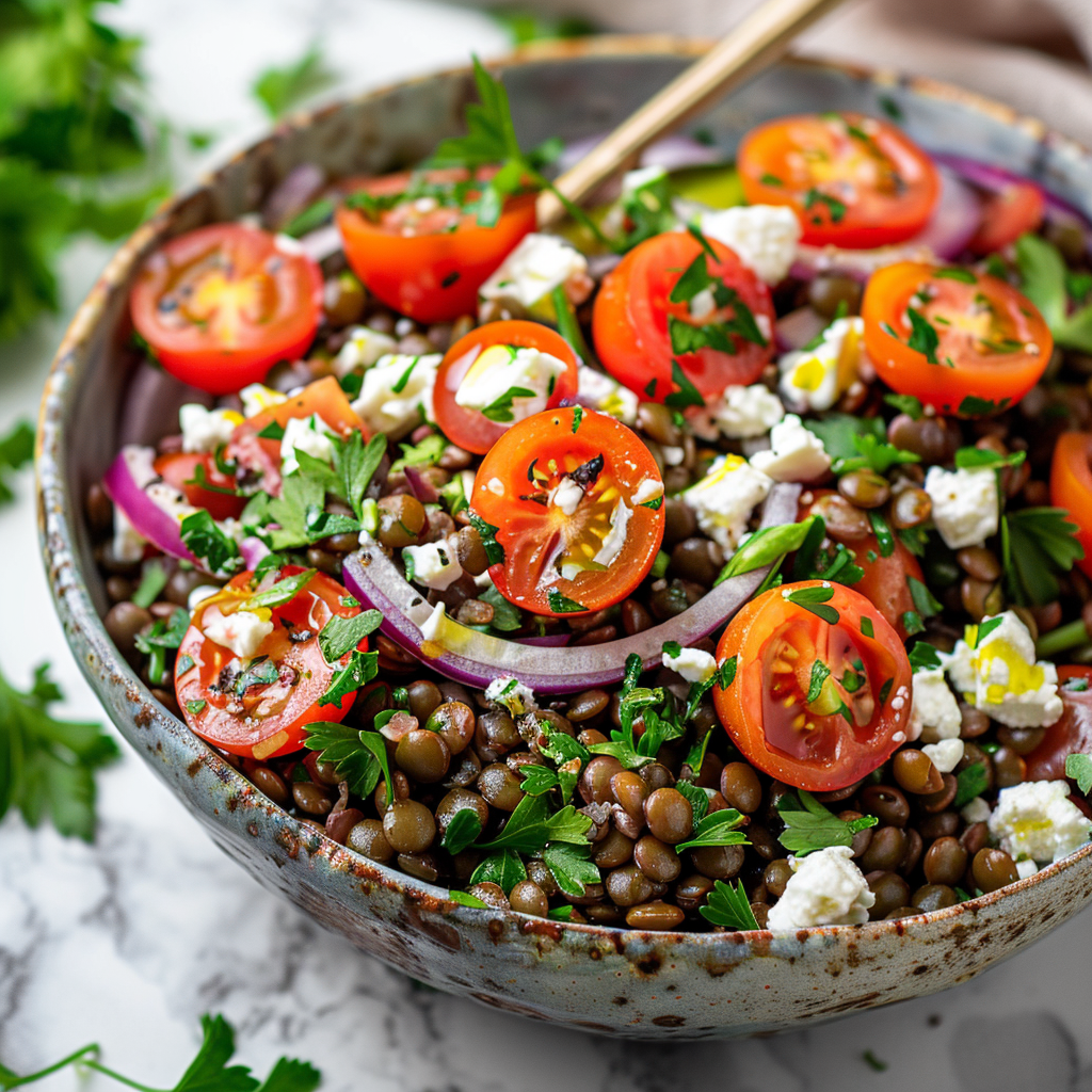 Mediterranean Lentil Salad Recipe - Recipe Image