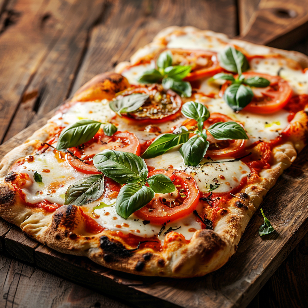 Margherita Flatbread Pizza Recipe - Recipe Image