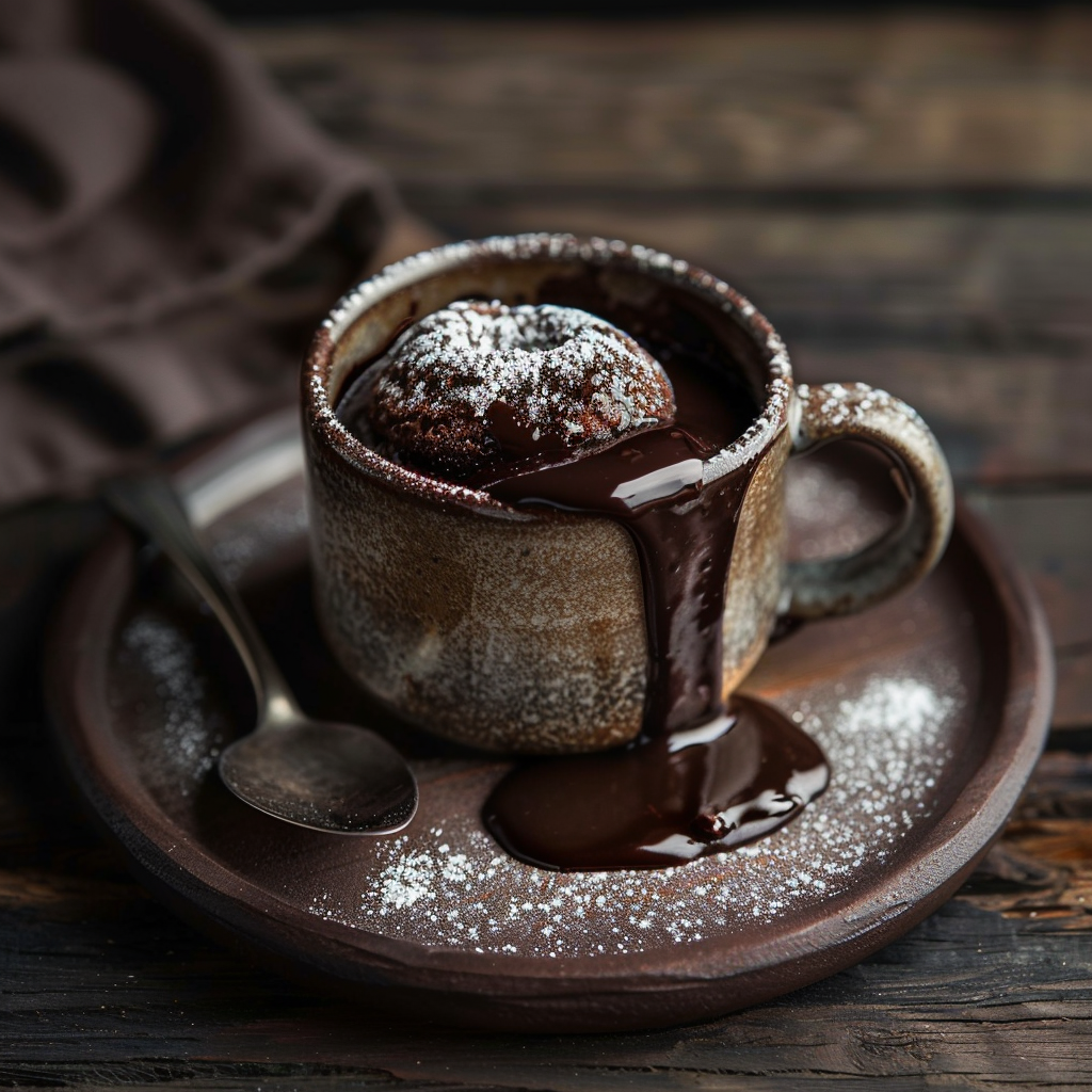 Chocolate Lava Mug Cake Recipe - Recipe Image