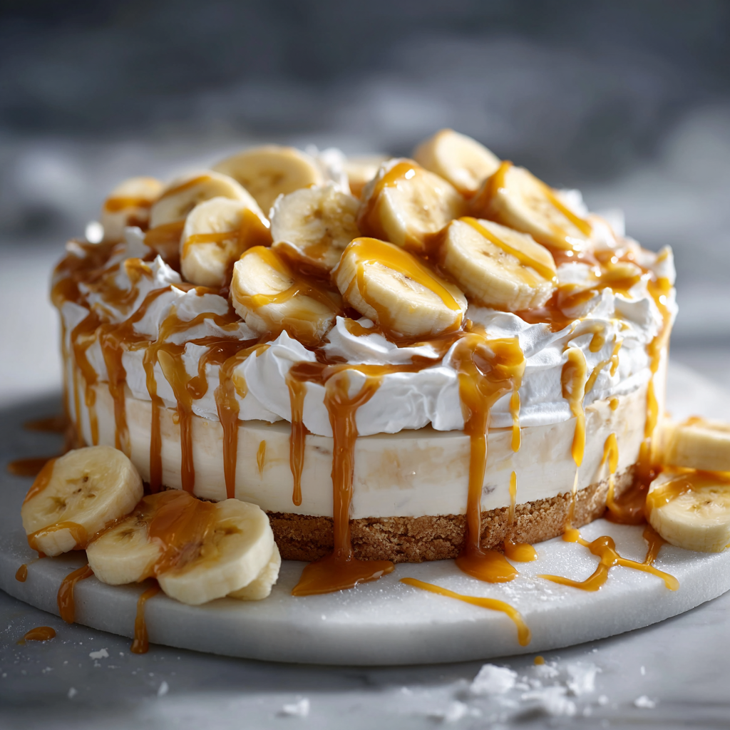 Salted Caramel Banana Cream Pie Recipe - Recipe Image