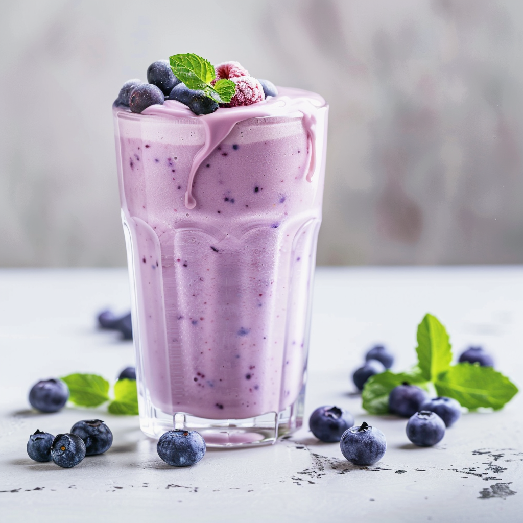 Blueberry Yogurt Smoothie Recipe - Recipe Image