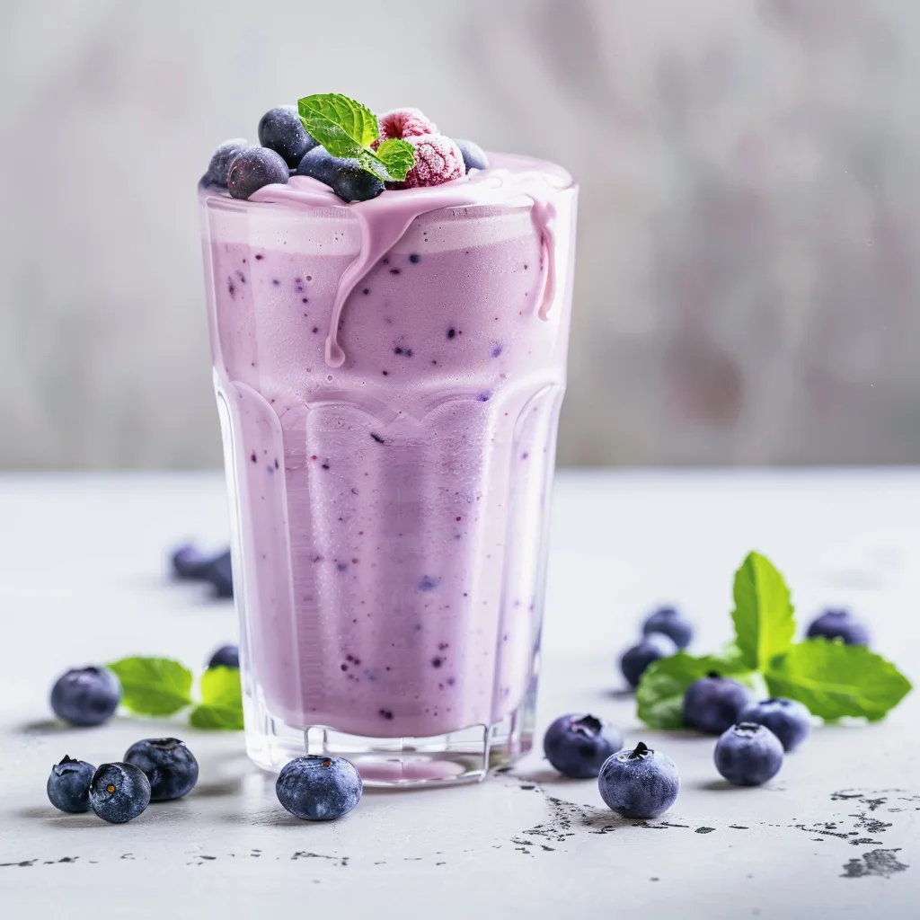 Blueberry Yogurt Smoothie Recipe 2 Blueberry Yogurt Smoothie Recipe - Recipe Image