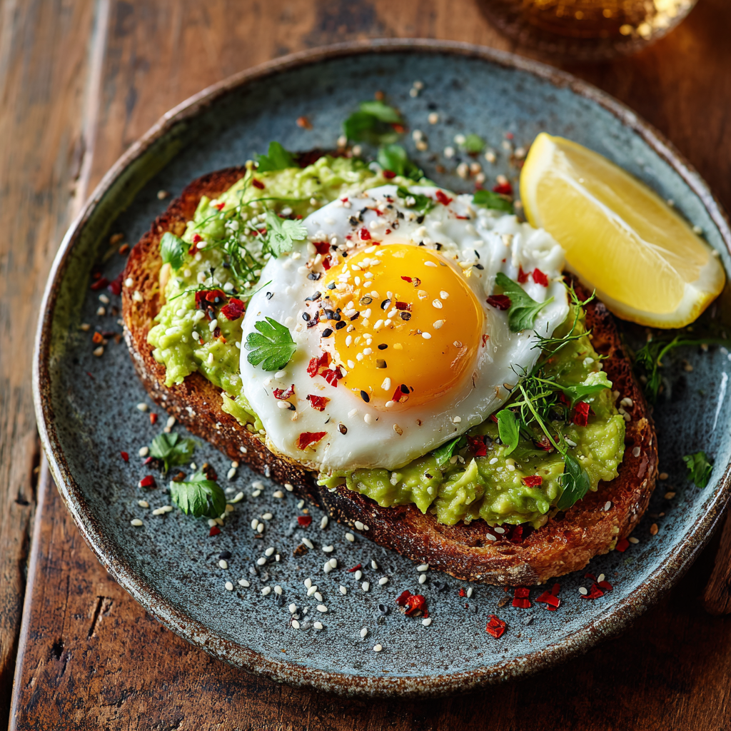 Avocado Egg Toast Recipe - Recipe Image