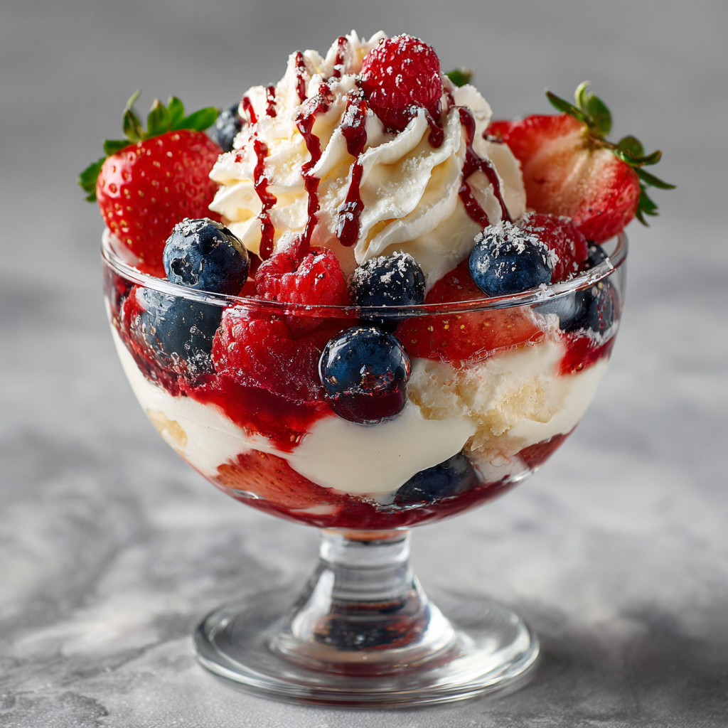 Berry Cream Dessert Recipe - Recipe Image