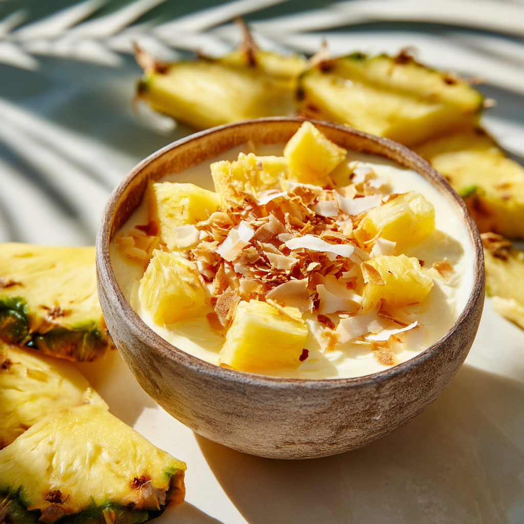 Pineapple Coconut Dessert Bowl Recipe - Recipe Image