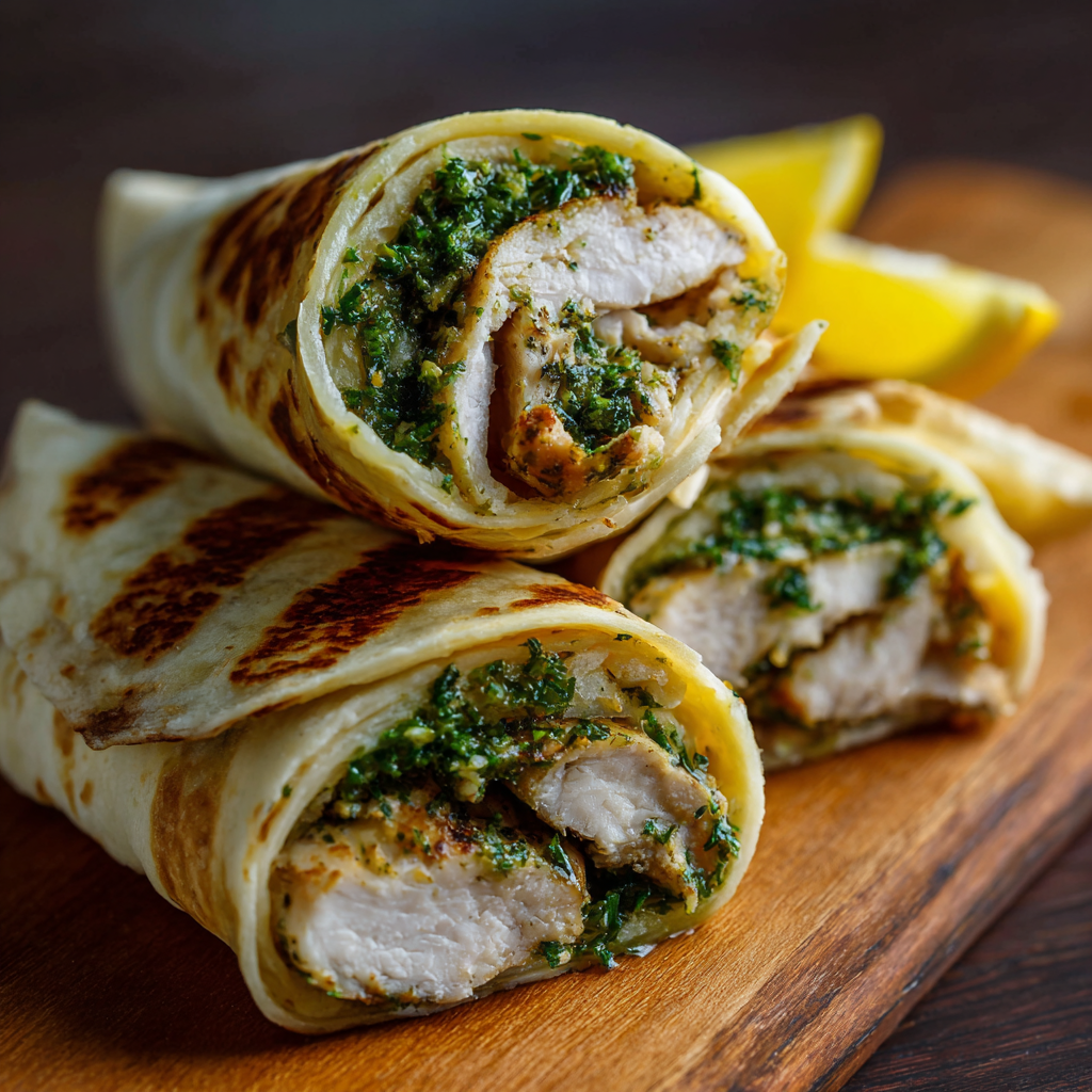 Lemon Garlic Chicken Wrap
 - Recipe Image