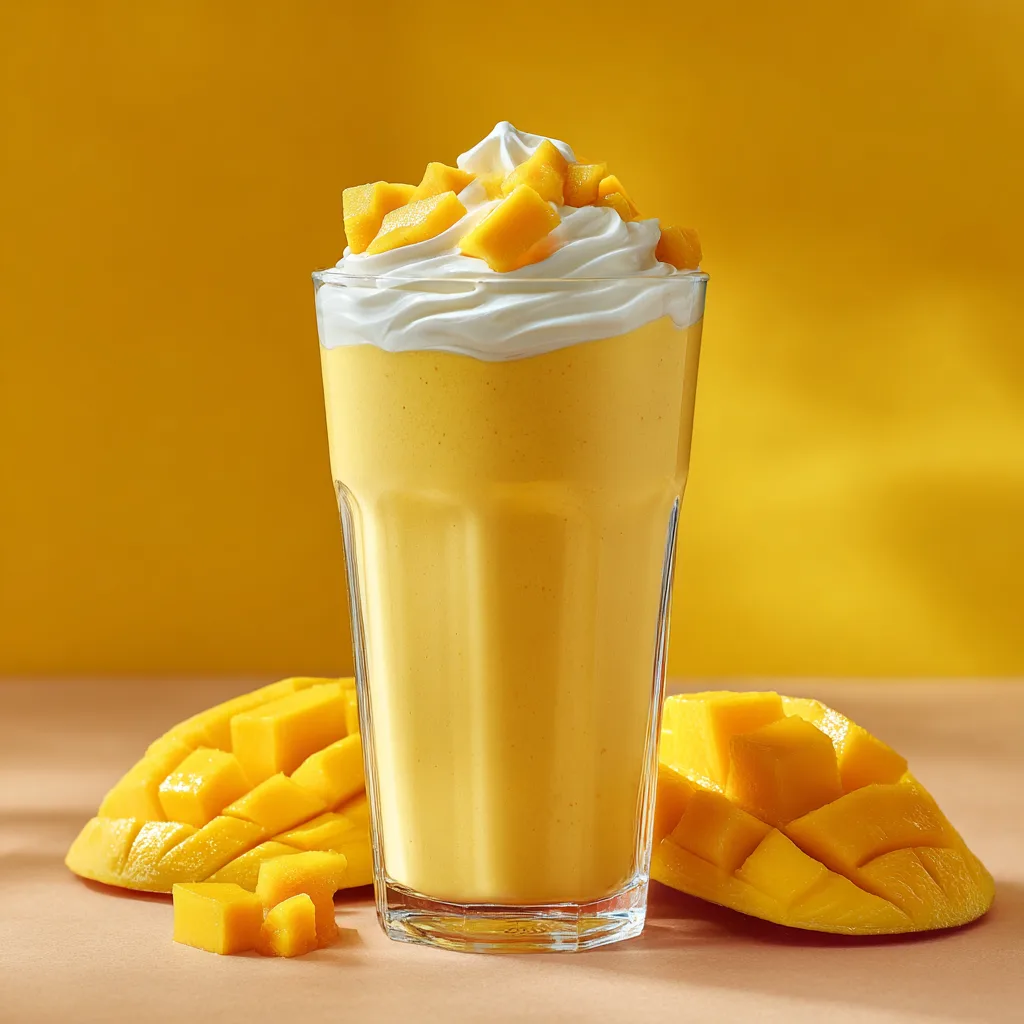 Mango Yogurt Smoothie Recipe 2 Mango Yogurt Smoothie Recipe - Recipe Image