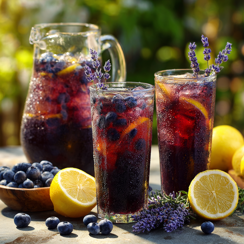 Blueberry Lavender Lemonade Recipe - Recipe Image