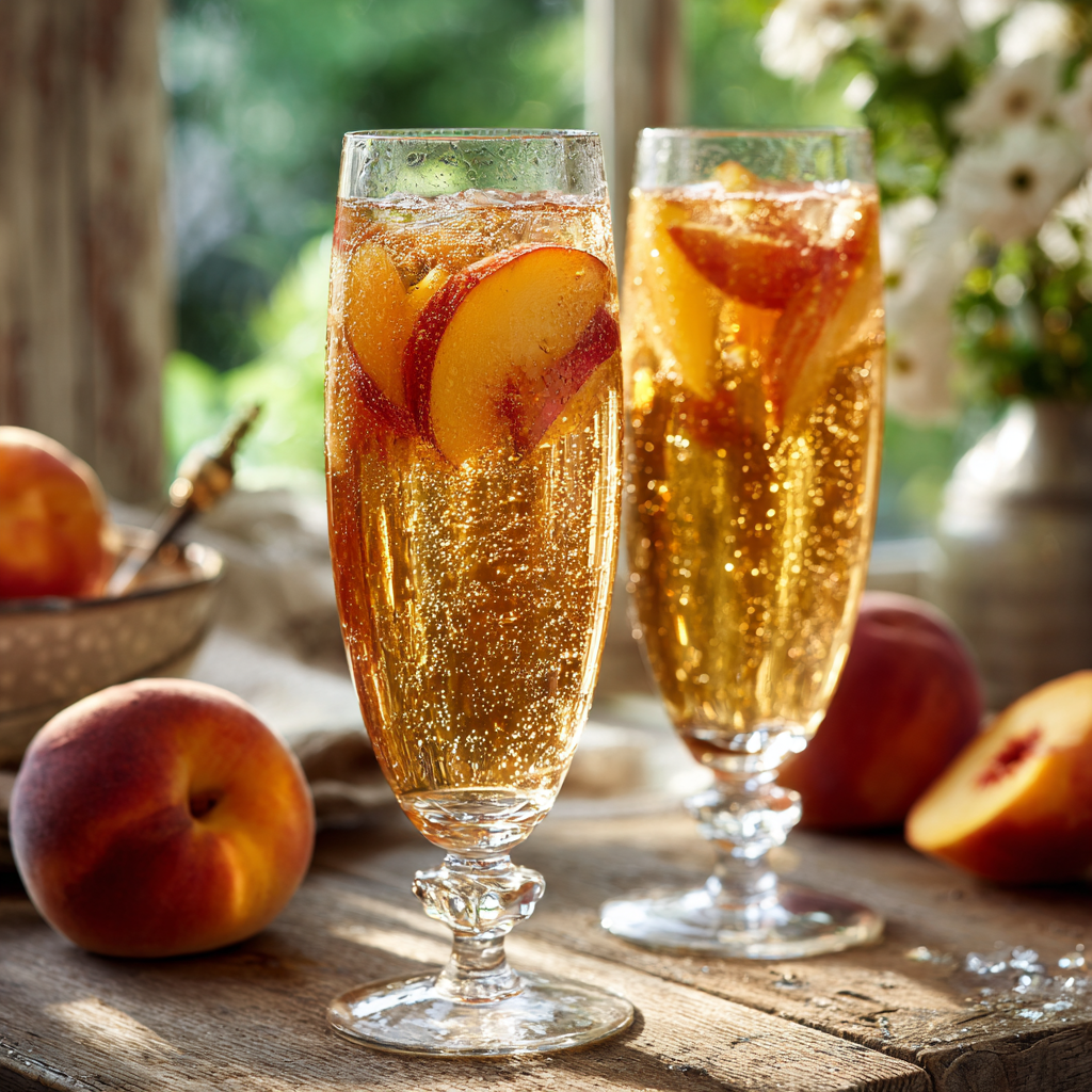 Peach Iced Tea Fizz Recipe - Recipe Image