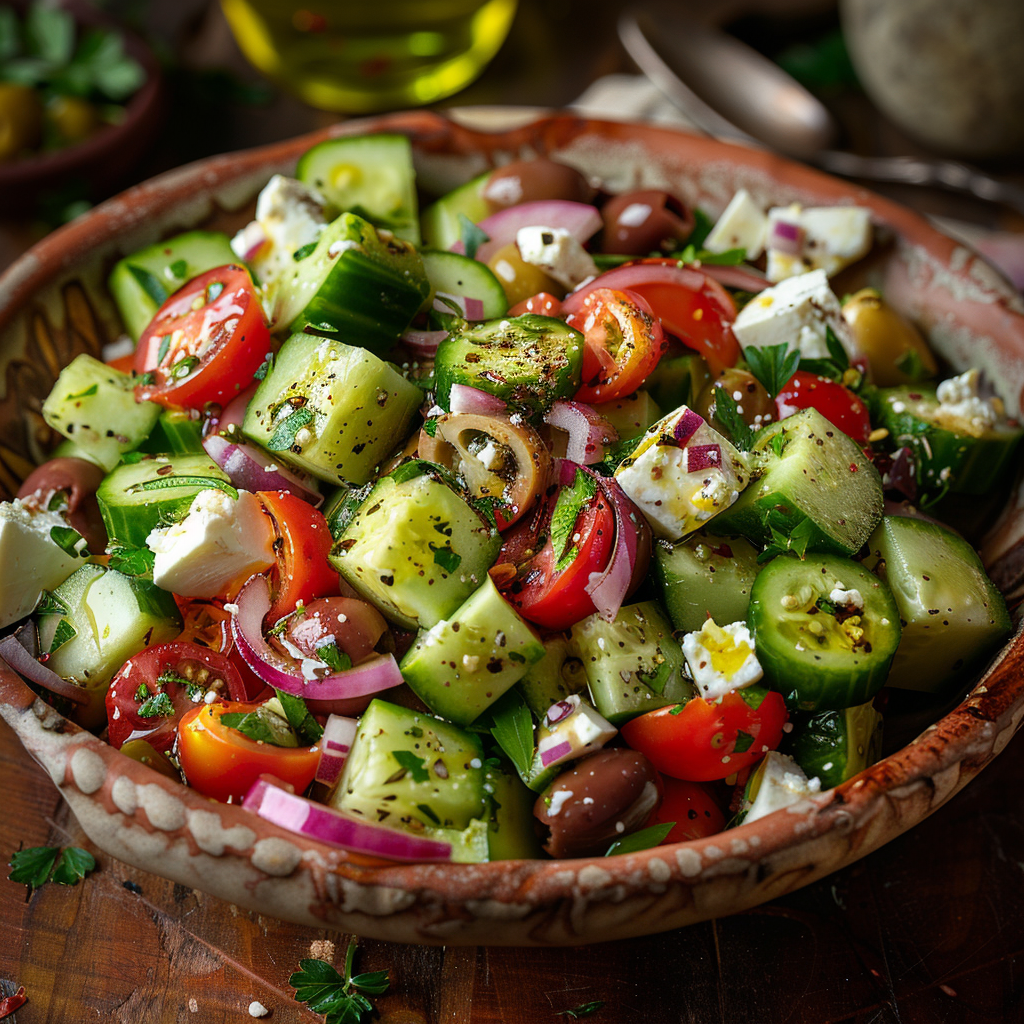 Mediterranean Cucumber Salad Recipe - Recipe Image