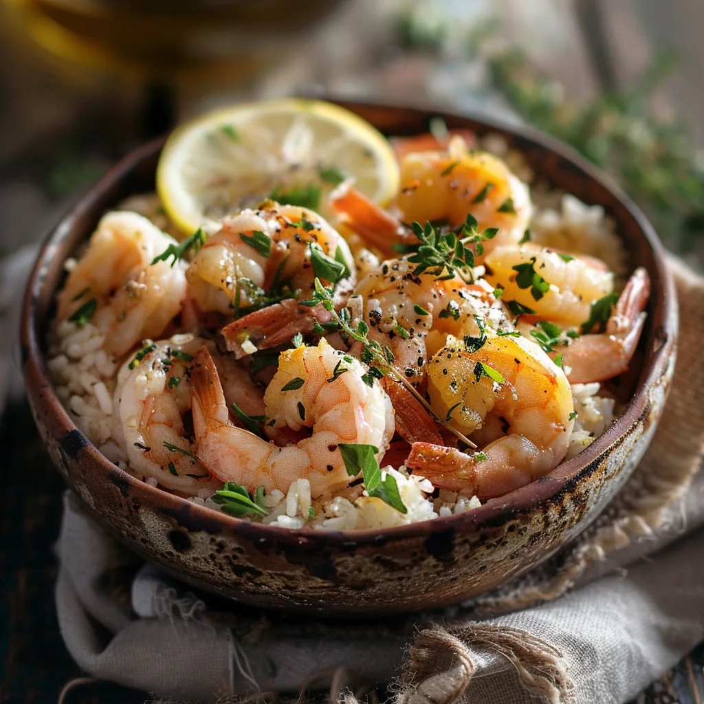 Garlic Lemon Shrimp Bowl Recipe 2 Garlic Lemon Shrimp Bowl Recipe - Recipe Image