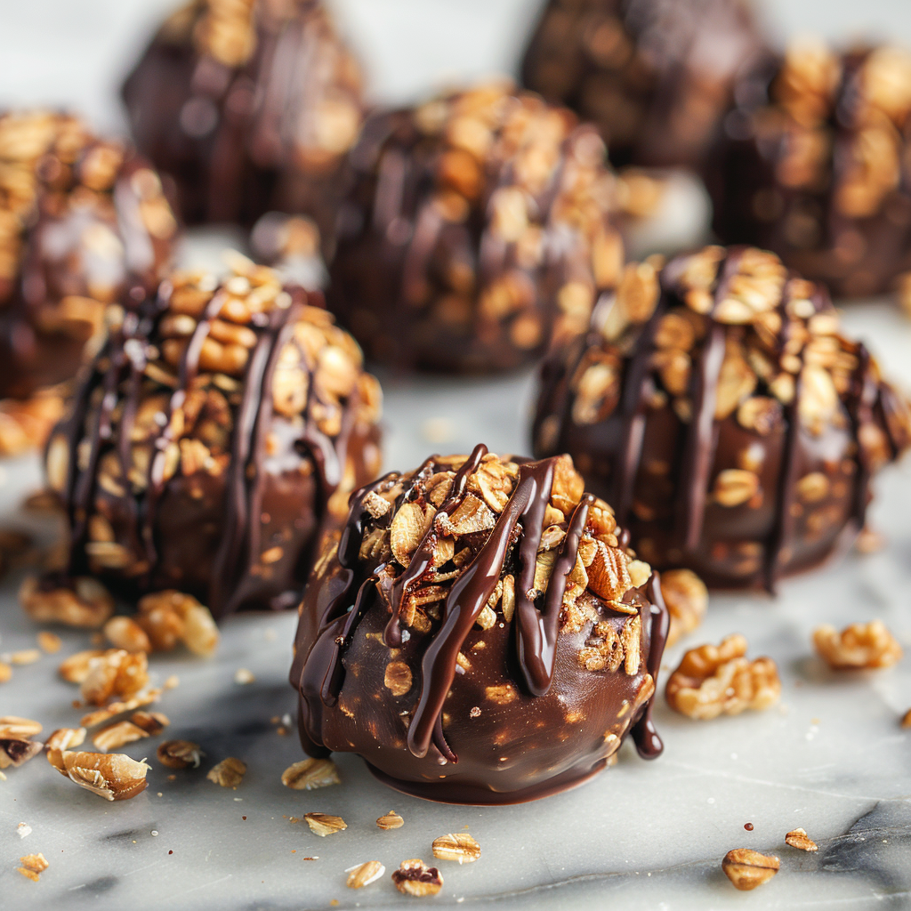 Chocolate Oat Snack Bites Recipe - Recipe Image