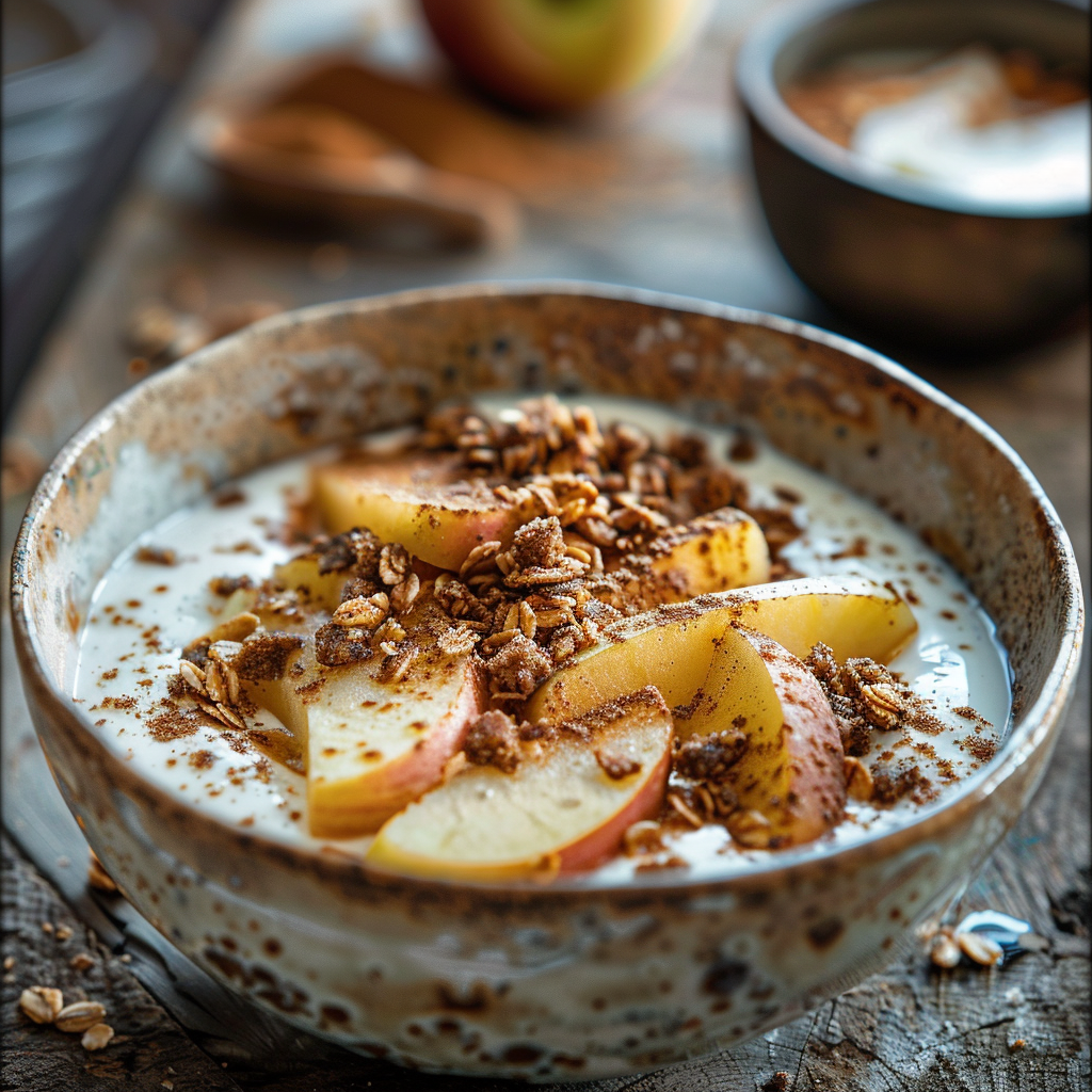 Apple Cinnamon Yogurt Bowl Recipe - Recipe Image