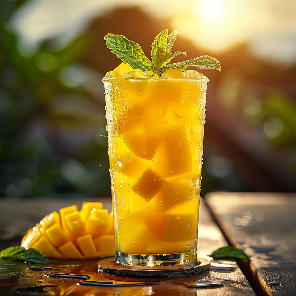 Tropical Mango Cooler Recipe 3 Tropical Mango Cooler Recipe - Recipe Image