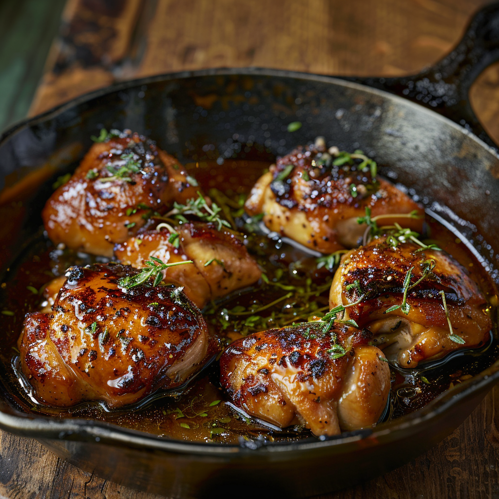 Honey Garlic Chicken Skillet Recipe 2 Honey Garlic Chicken Skillet Recipe - Recipe Image