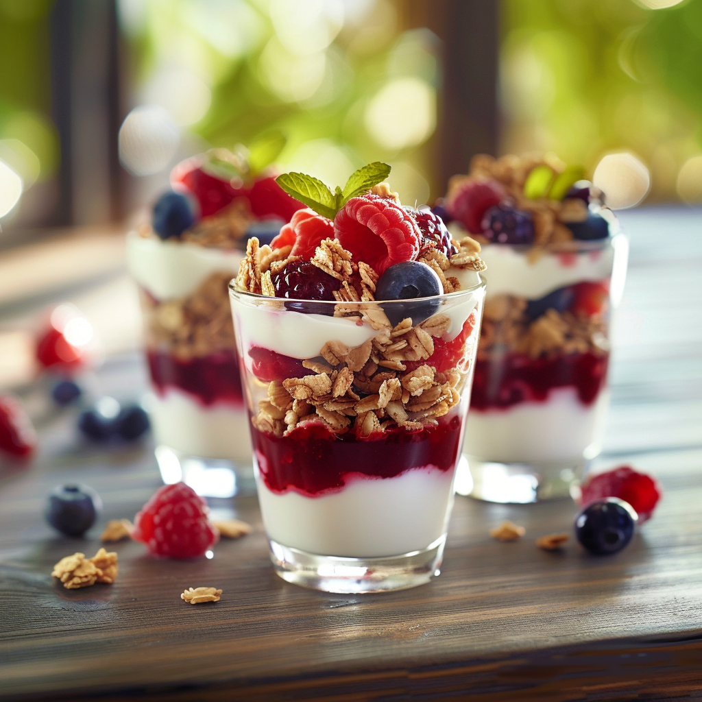 Berry Yogurt Crunch Cups Recipe 2 Berry Yogurt Crunch Cups Recipe - Recipe Image