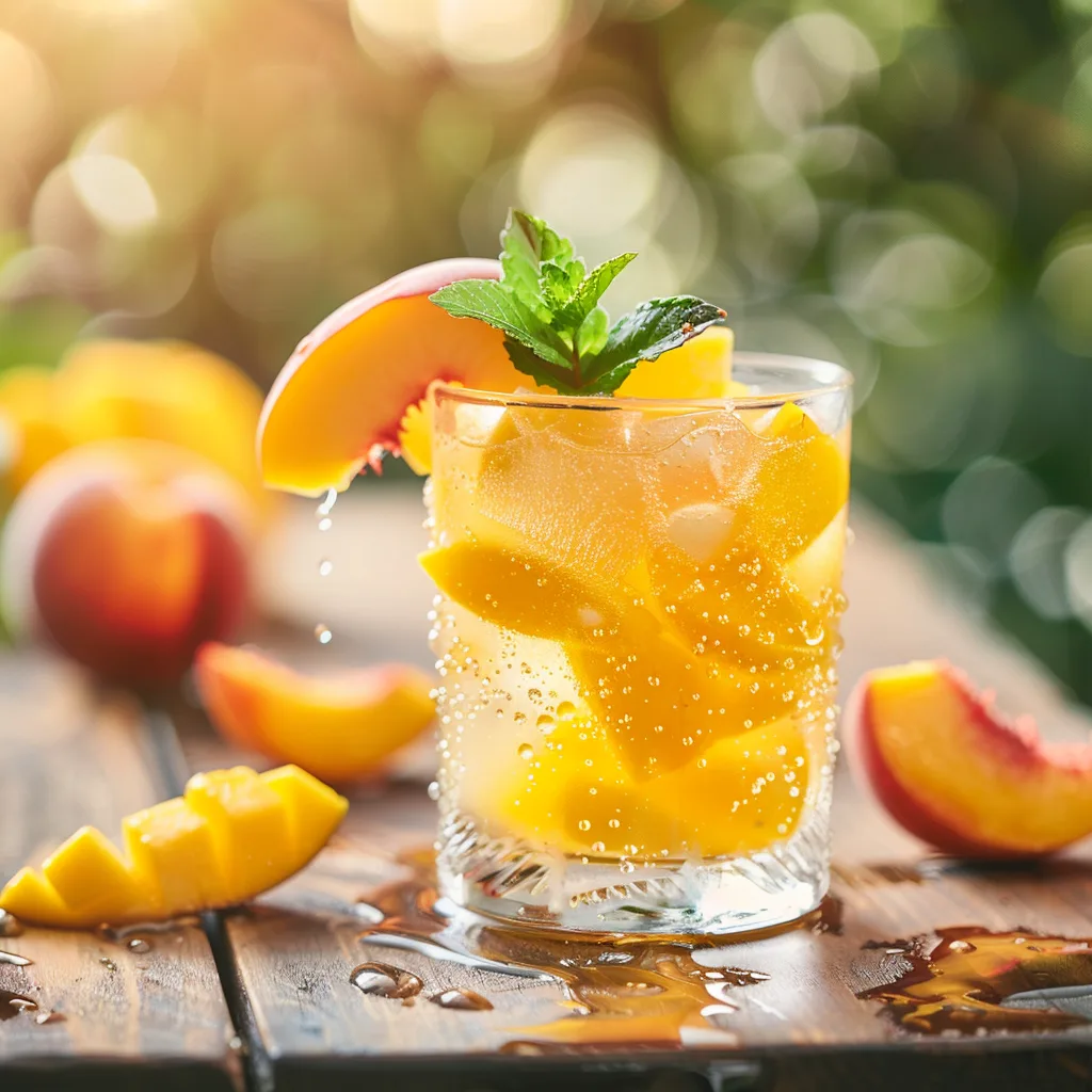 Mango Peach Sparkler Recipe - Recipe Image