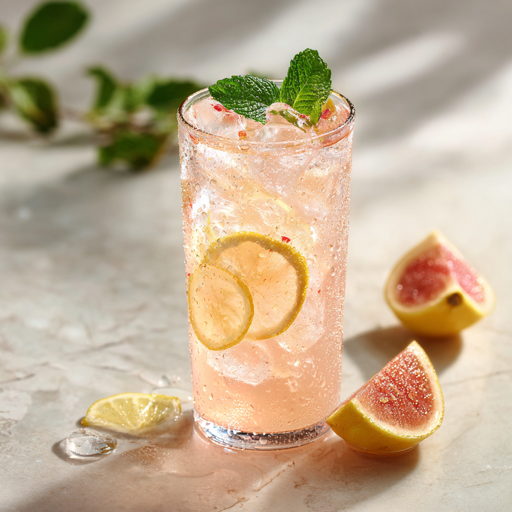 Iced Guava White Tea Lemonade Recipe - Recipe Image