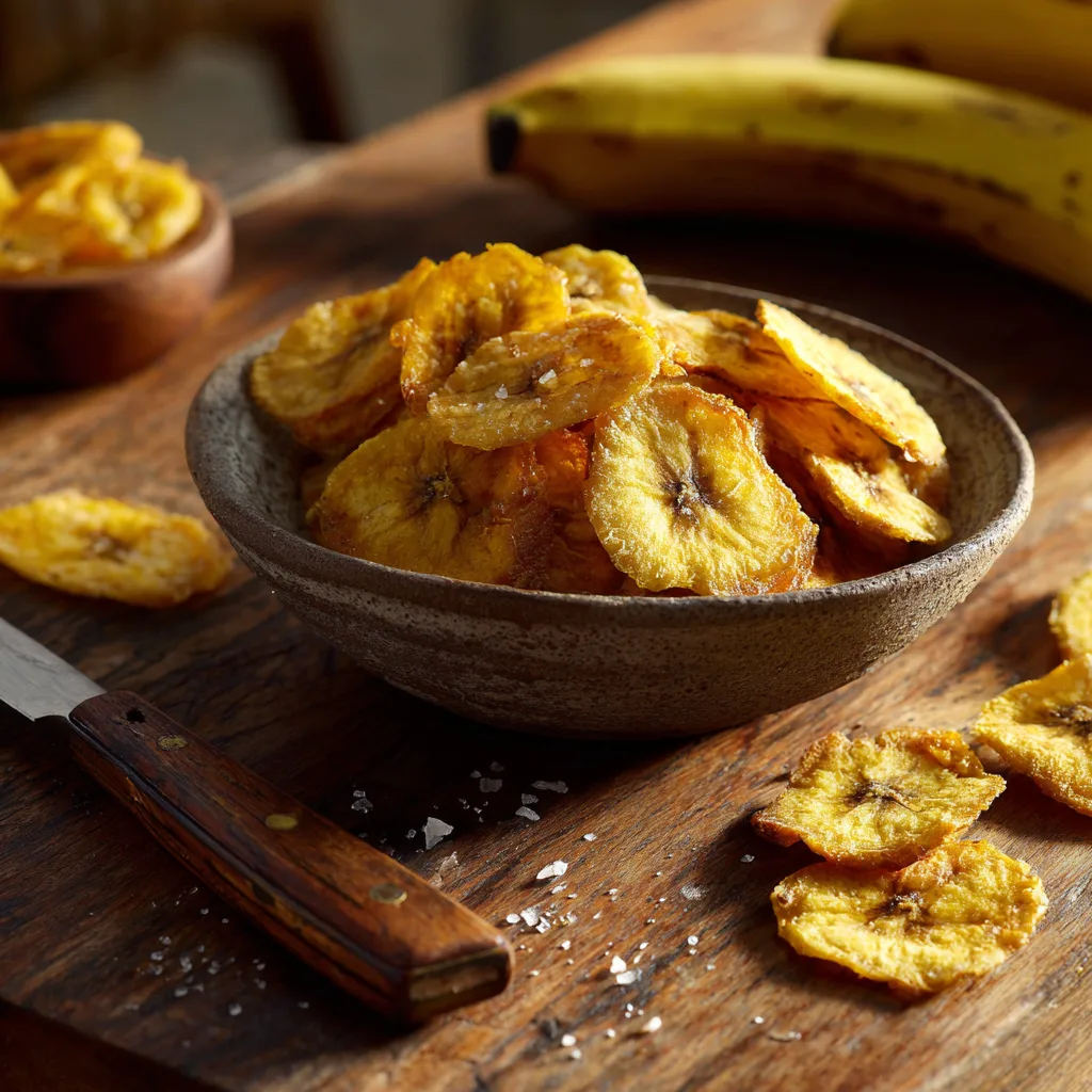 Air Fryer Plantain Chips Recipe 2 Air Fryer Plantain Chips Recipe - Recipe Image