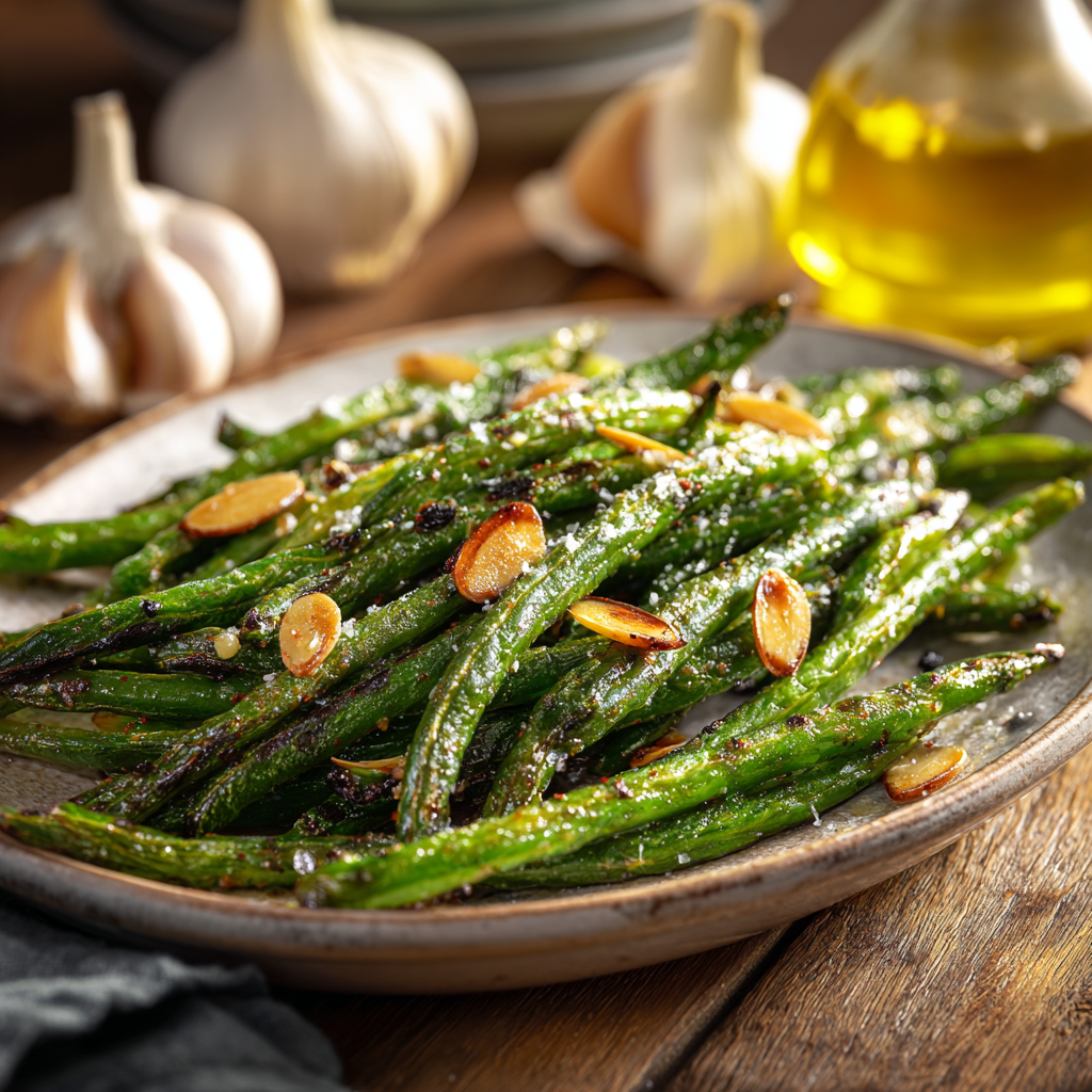 Roasted Frozen Green Beans Recipe - Recipe Image