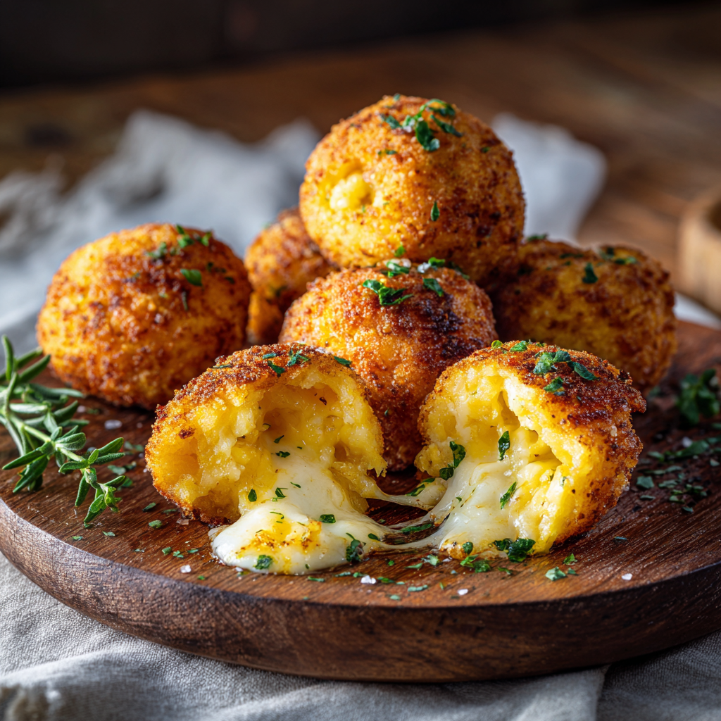 Cheese Stuffed Potato Balls Recipe