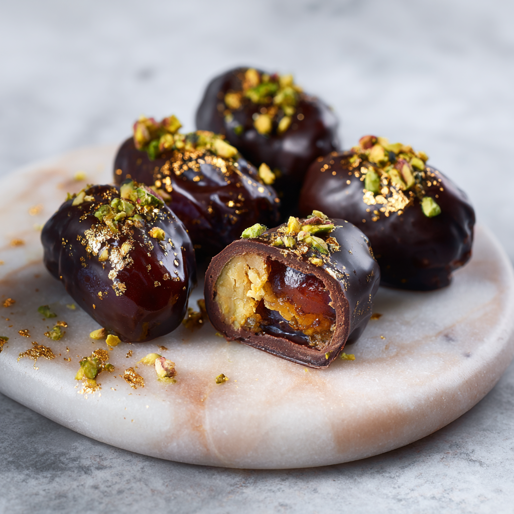 Chocolate Covered Dates Recipe - Recipe Image
