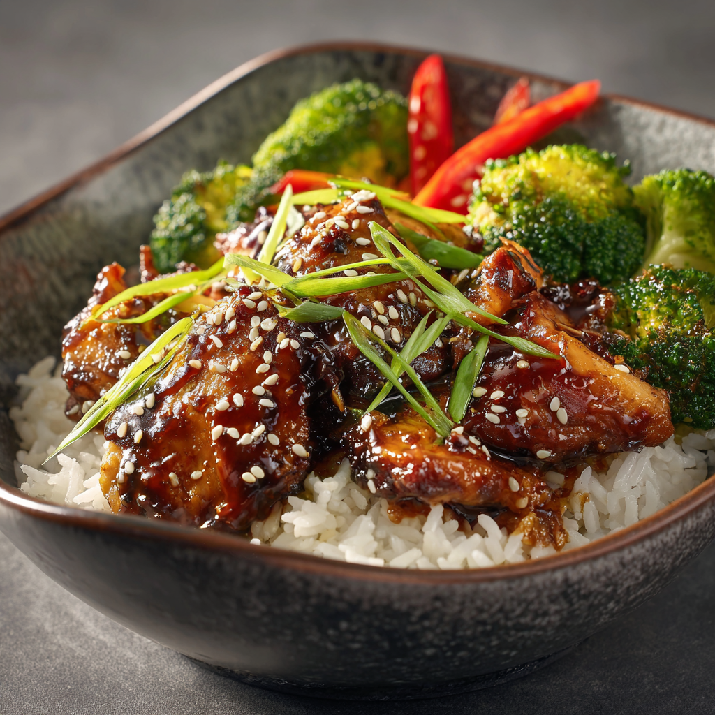 Teriyaki Chicken Rice Bowl Recipe - Recipe Image