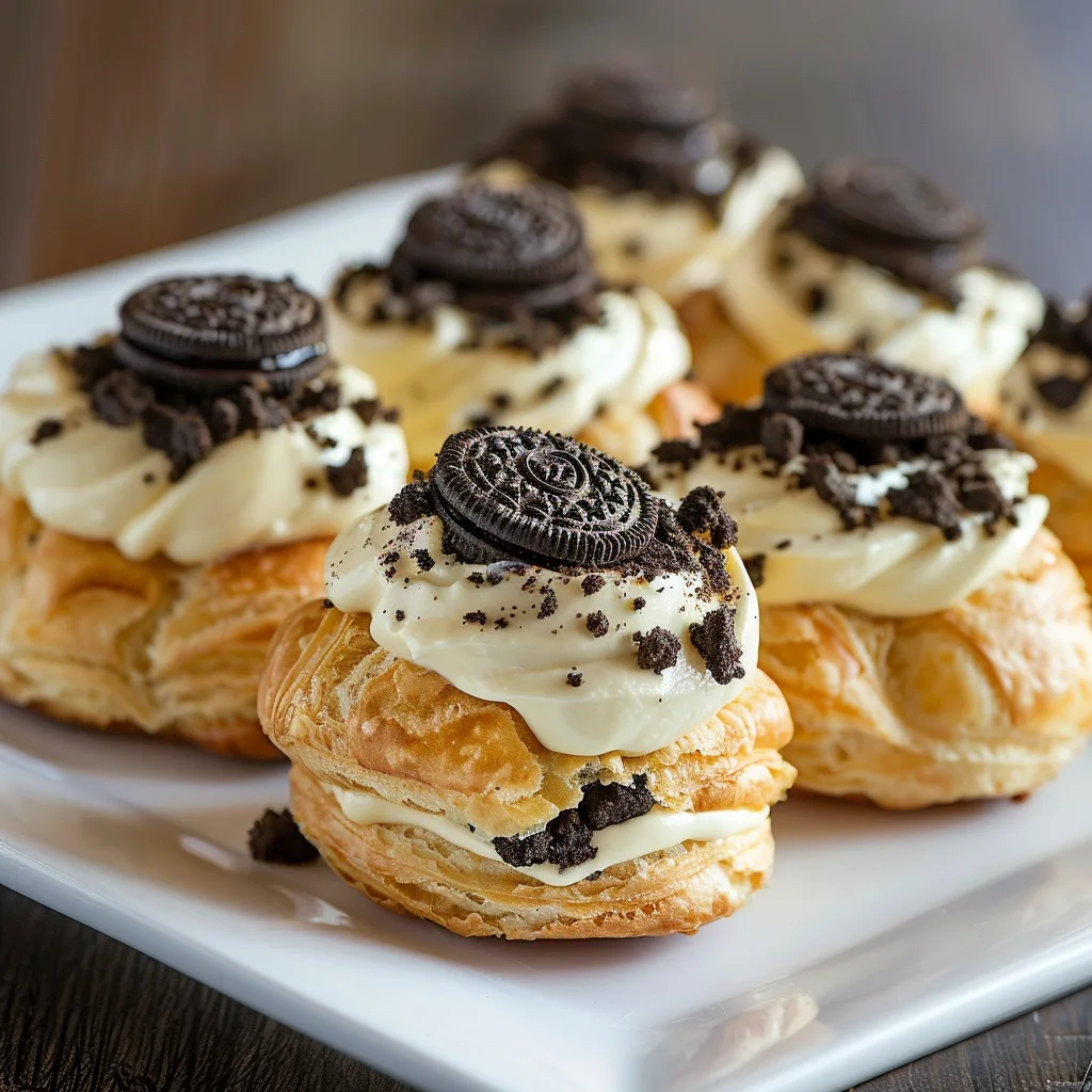 Oreo Cream Puffs Recipe - Recipe Image