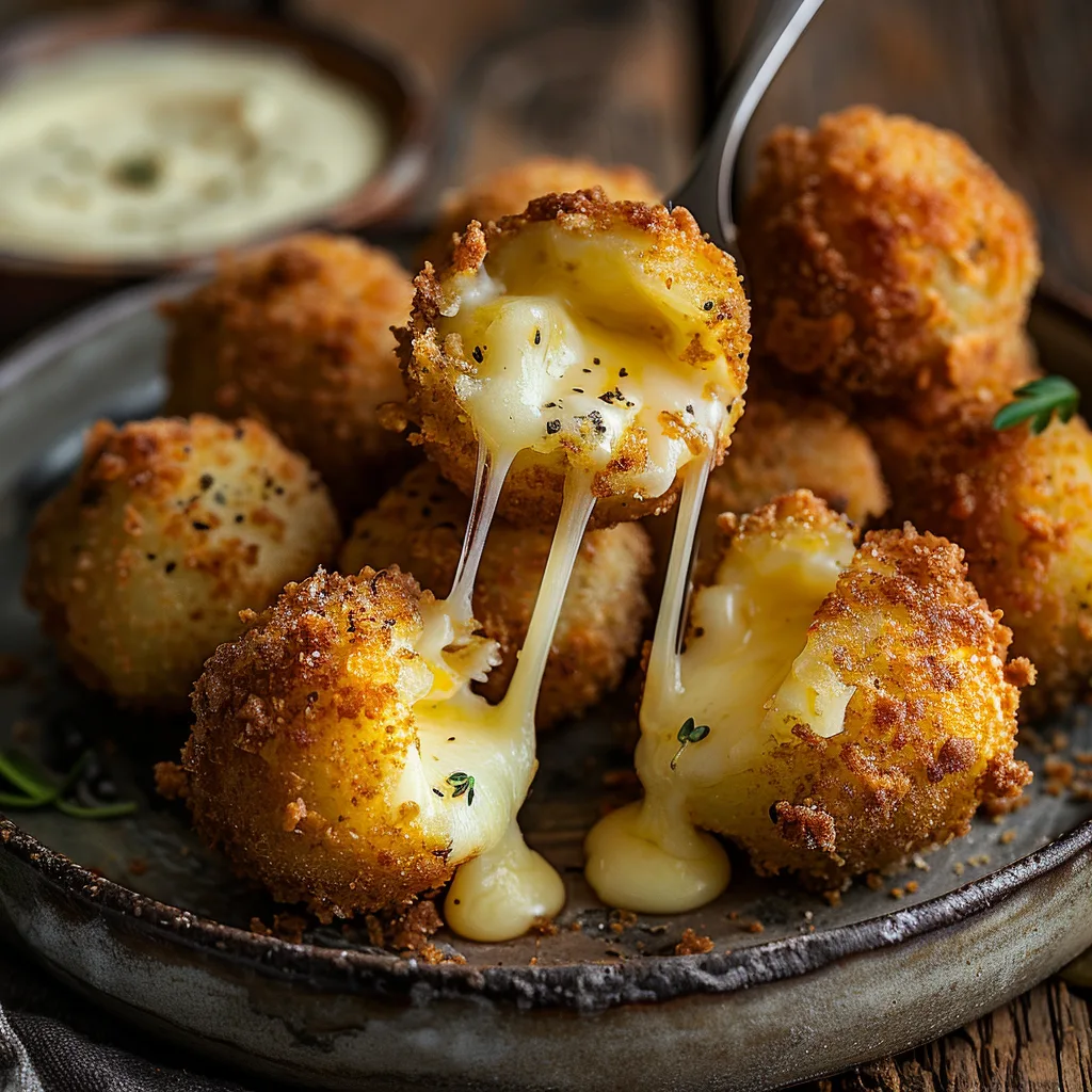 Cheesy Potato Balls Recipe - Recipe Image